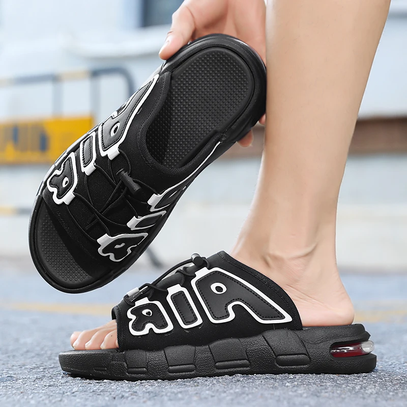 Flip Flop Leather Men - Strand- & buitensandalen Heren Lichtgewicht Air