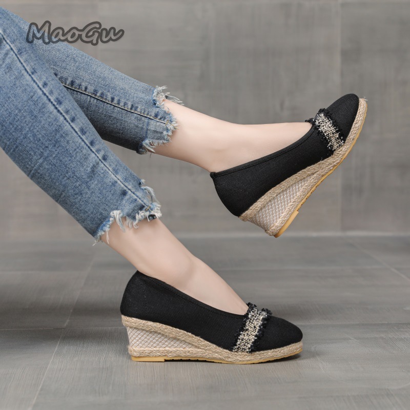 Dames Espadrille Wedges Schoen - Espadrille Slip On recensie en prijs