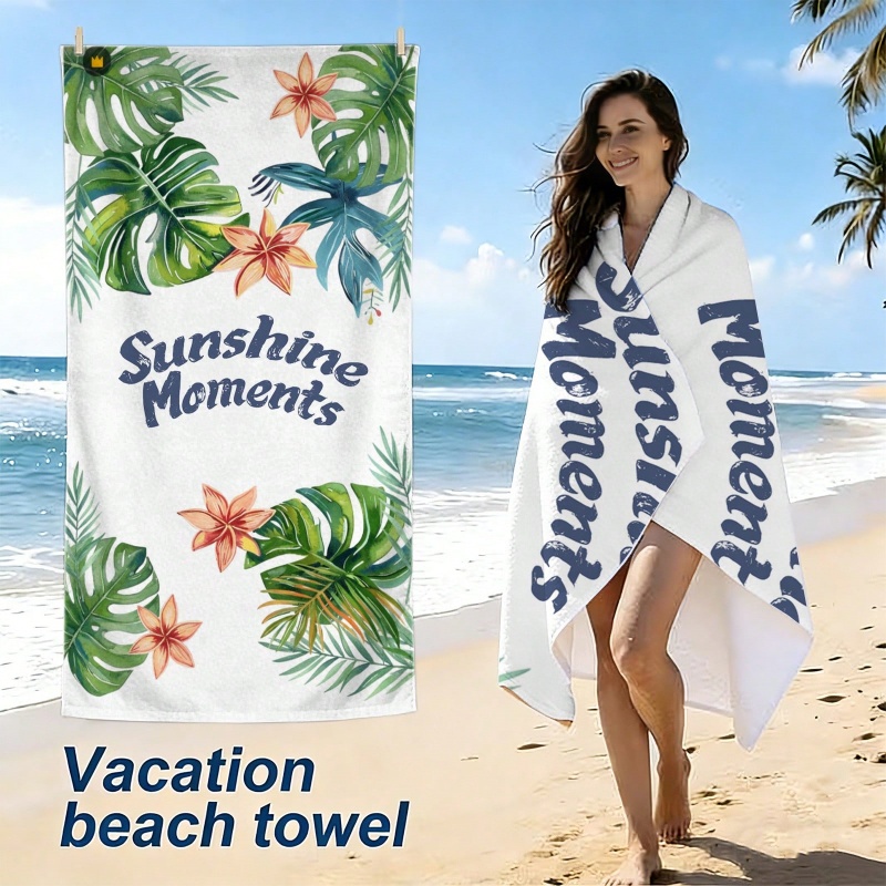 Boho Bloemen Conch Palmblad Pr - Beach Towel Large recensie en prijs