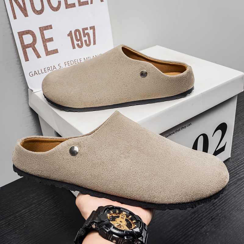 Heren Suède Lederen Slippers M - Flip Flop Leather Men recensie en prijs