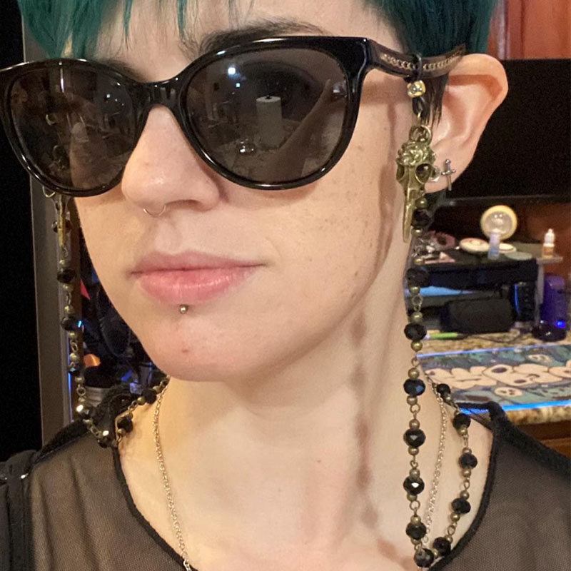 Gothic Sierlijke Raven Verklar - Sunglass Retainer Cord recensie en prijs