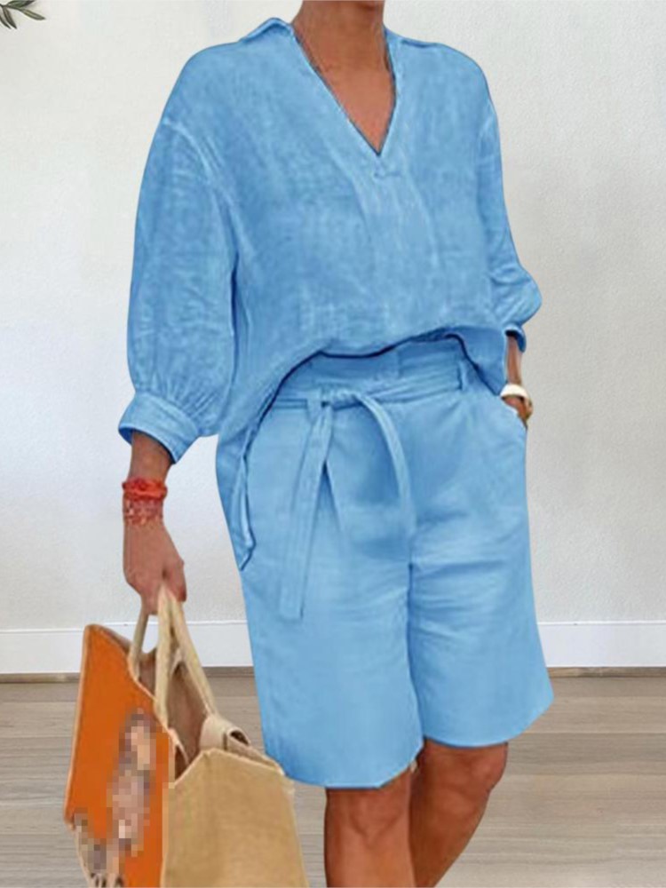 Vrouwen Pakken Elegante Stijl  - Linen Shirt Breathable recensie en prijs