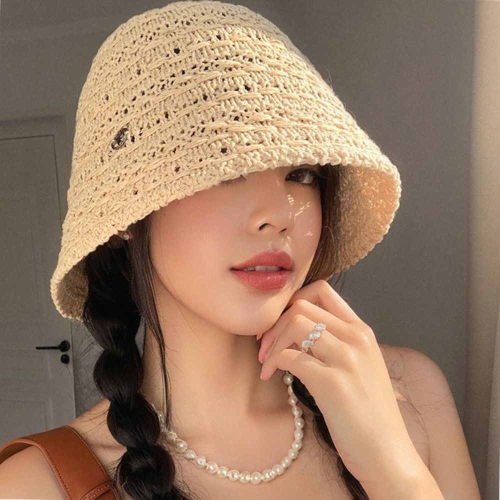 Elegante zomerhoed van stro me - Bucket Hat Straw recensie en prijs