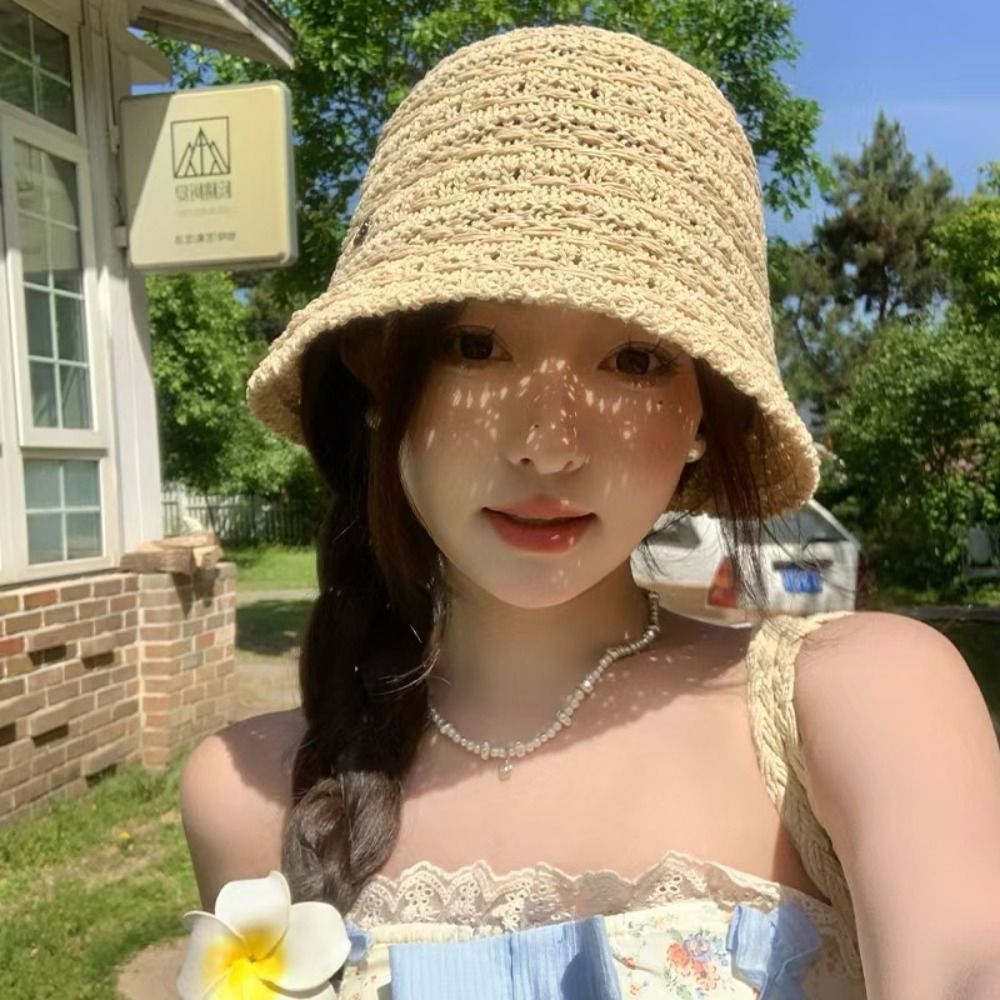 Elegante zomerhoed van stro me - Bucket Hat Straw recensie en prijs