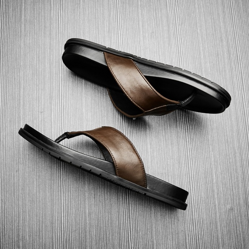2026 Zomer Nieuwe Heren Echt L - Flip Flop Leather Men recensie en prijs
